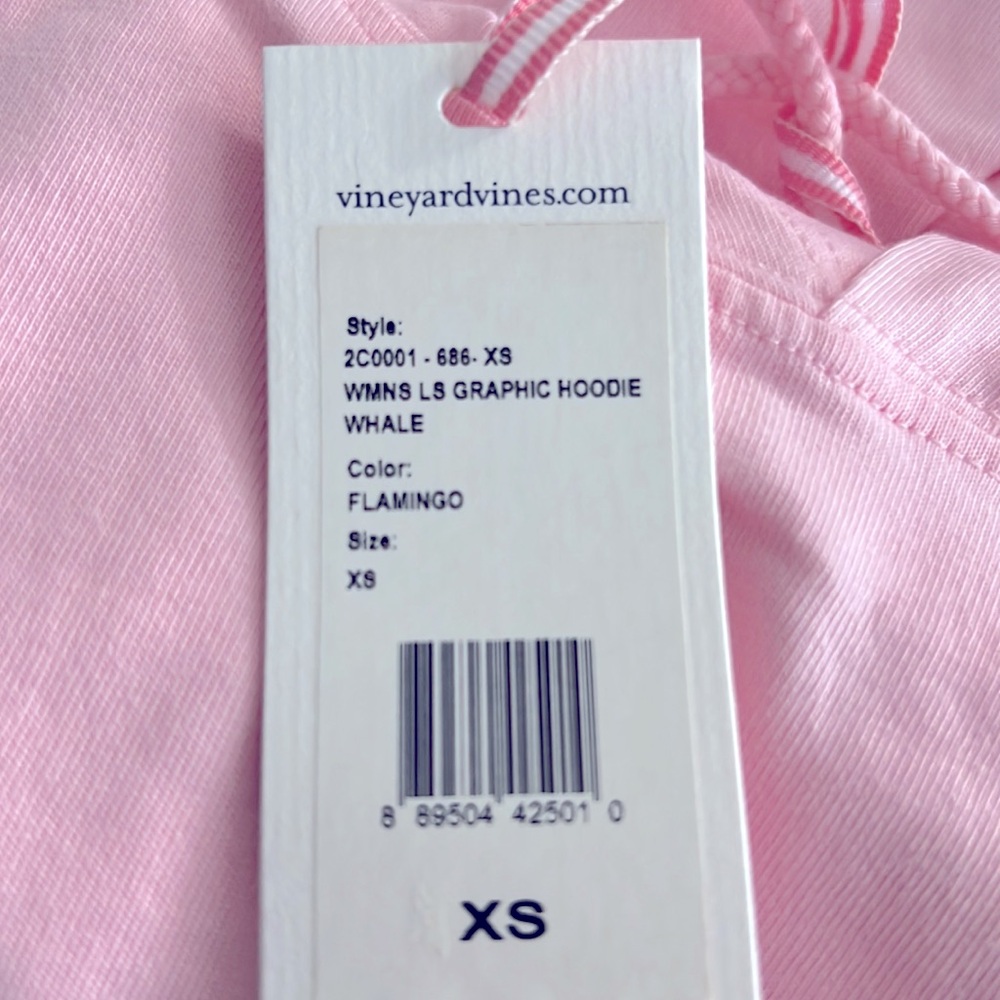 NWT Vineyard Vines Pink Whale Hoodie Dress - Picture 6 of 6